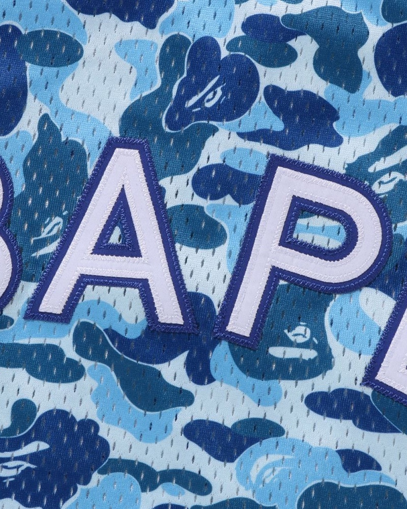 T Shirts Bape ABC Basketball Tank Bleu Clair Homme | QYT-14465035